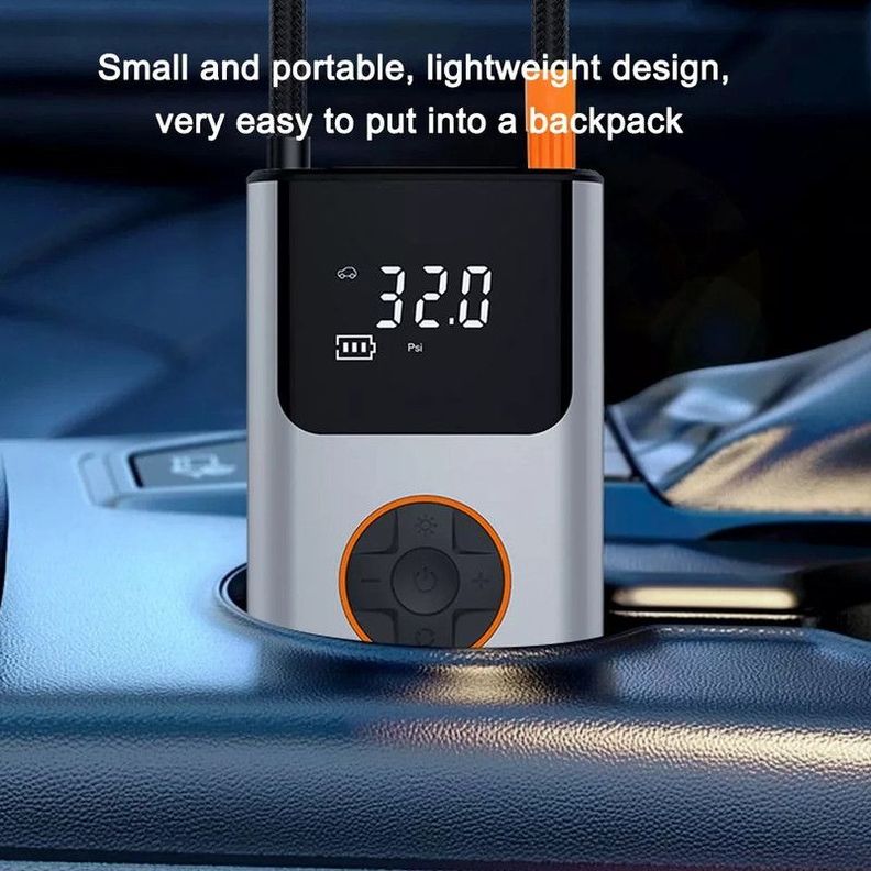 Compresor Aire Bomba Neumático Pantalla Led Lau-4