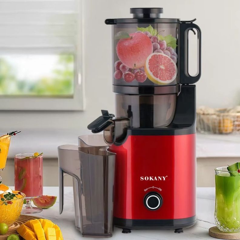 Extractor Zumos Verduras Licuadora Prensado Frío Tolva Jhn-8