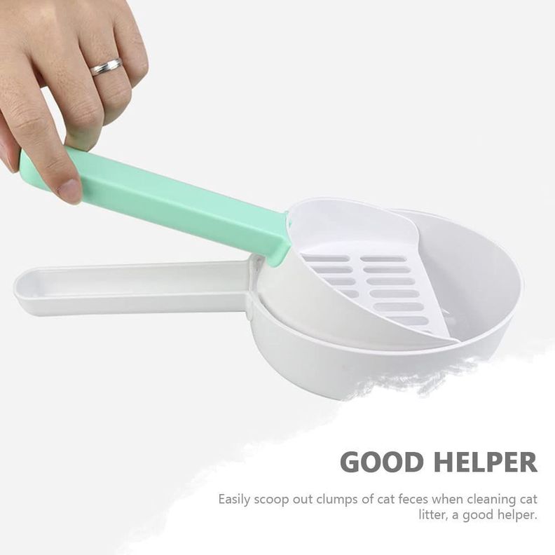 Recogedor Arena Gatos Soporte Pala Fácil Limpiar Rondon-1