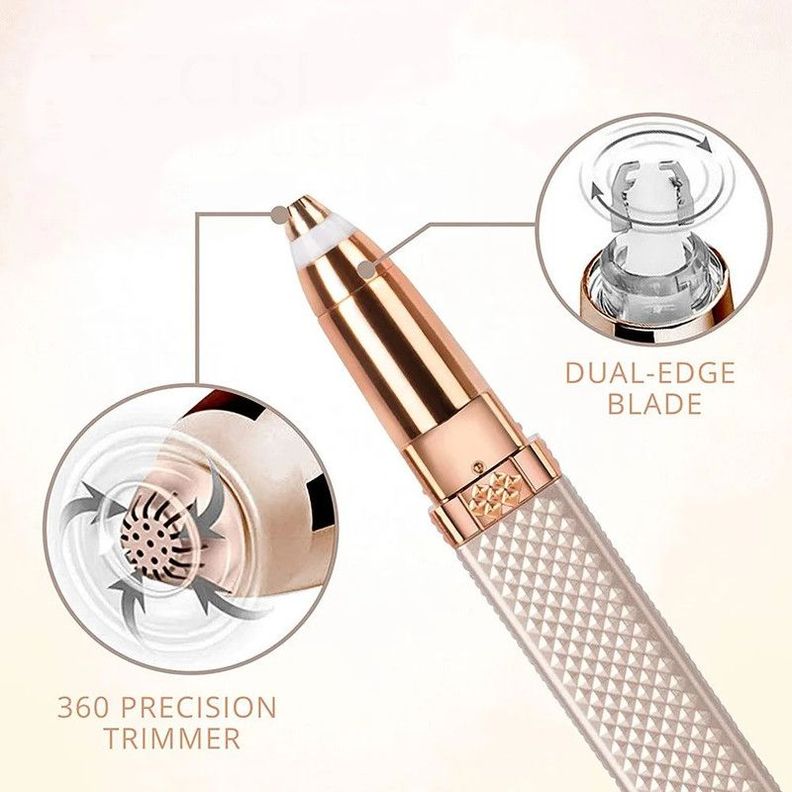 Depiladora Facial Removedor Cejas 2 en 1 Recargable Lau-2
