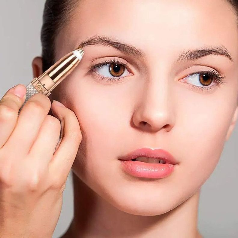 Depiladora Facial Removedor Cejas 2 en 1 Recargable Lau-4