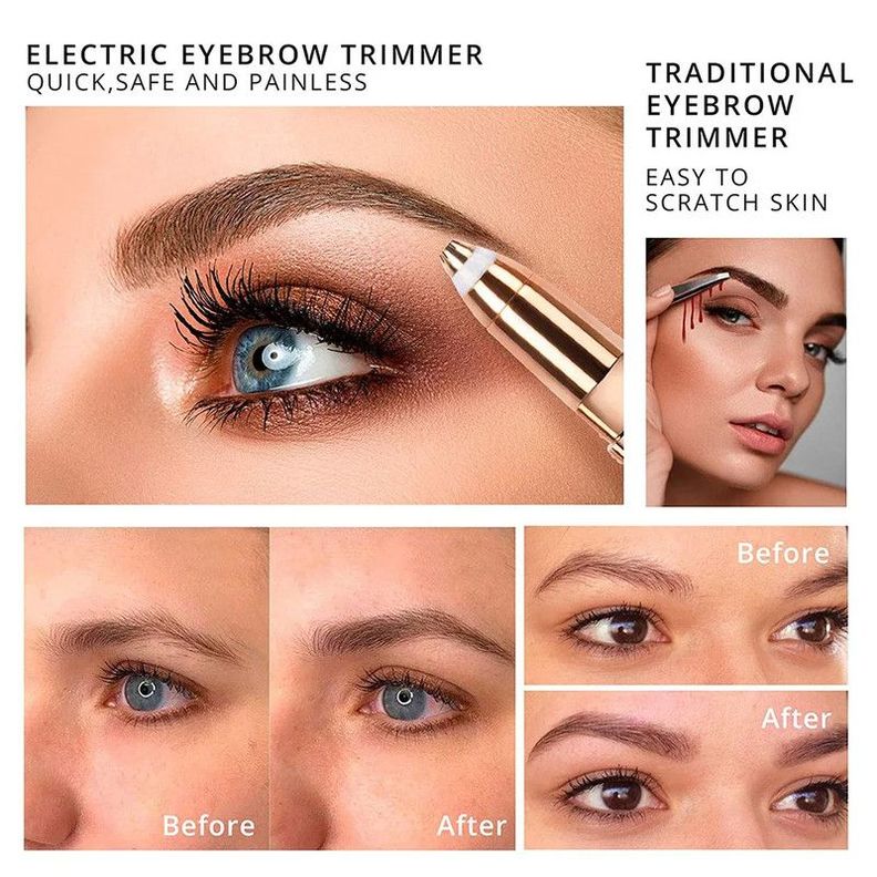 Depiladora Facial Removedor Cejas 2 en 1 Recargable Lau-5