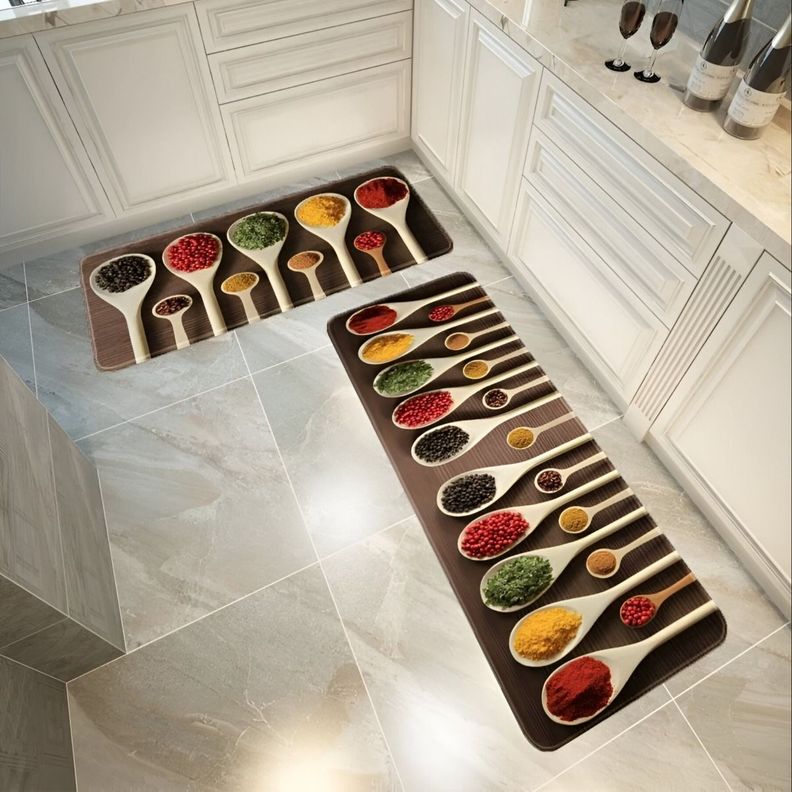 Alfombra Cocina 2 Piezas Decorativa Antideslizante Jhn-5