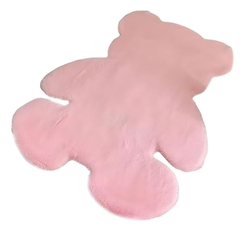 Alfombra Oso Rosa Suave Entrada Dormitorio Decoración Jhn-0