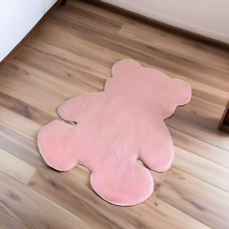 Alfombra Oso Rosa Suave Entrada Dormitorio Decoración Jhn-6