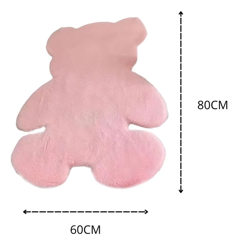 Alfombra Oso Rosa Suave Entrada Dormitorio Decoración Jhn-9