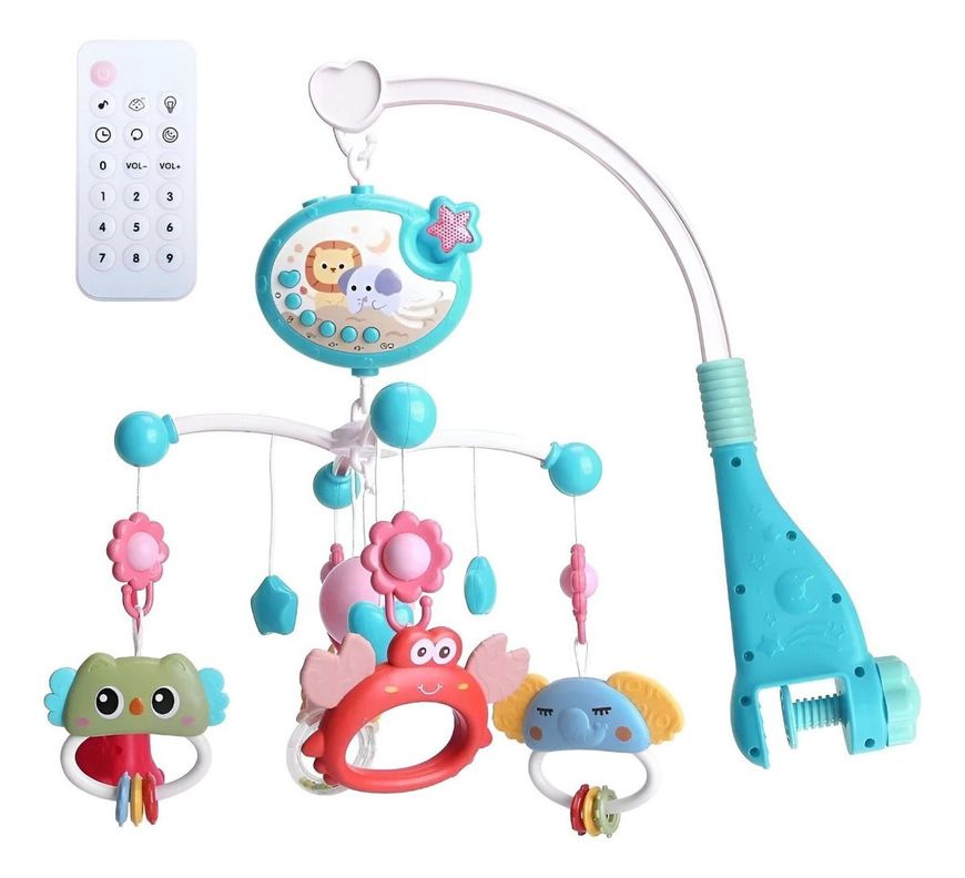 Móvil Bebé Cuna Juguetes Música Luces Carrusel Portátil Jhn-1