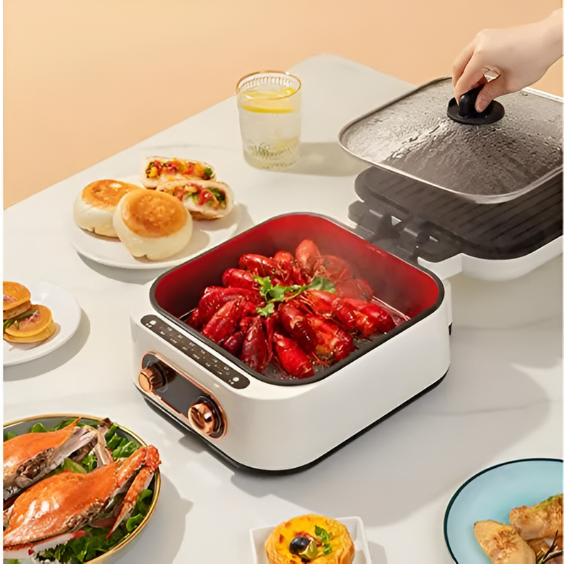 Olla Multifuncional Aspirado Freir Hornear Alimento Rondon-8