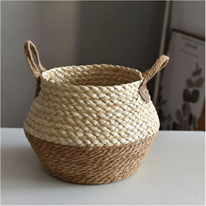 Maceta Mimbre Cesta Jardineria Decoracion Hogar Lau-6