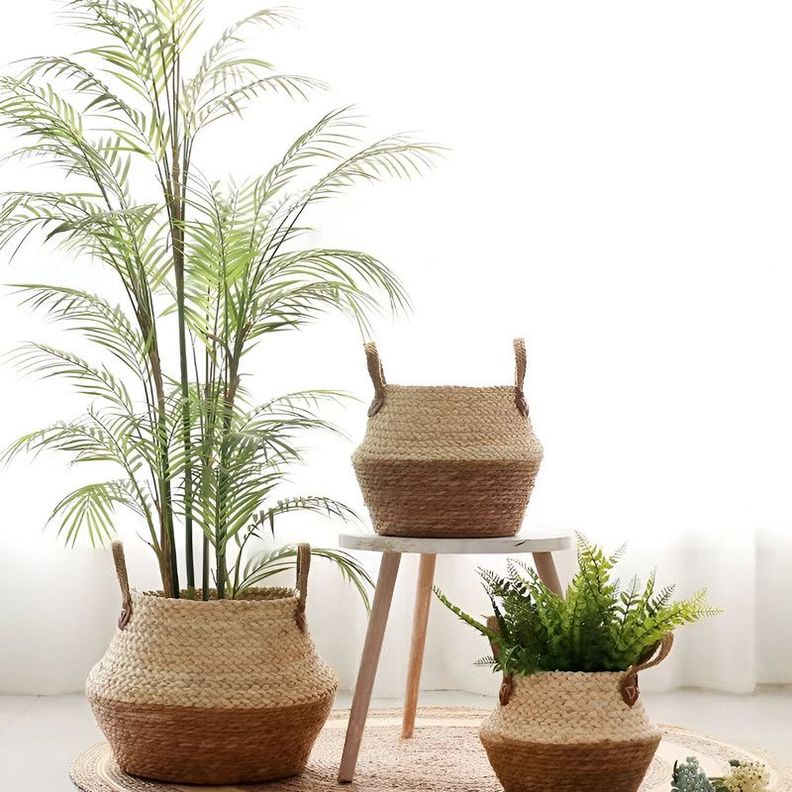 Maceta Mimbre Cesta Jardineria Decoracion Hogar Lau-7