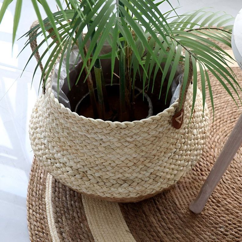 Maceta Mimbre Cesta Jardineria Decoracion Hogar Lau-8
