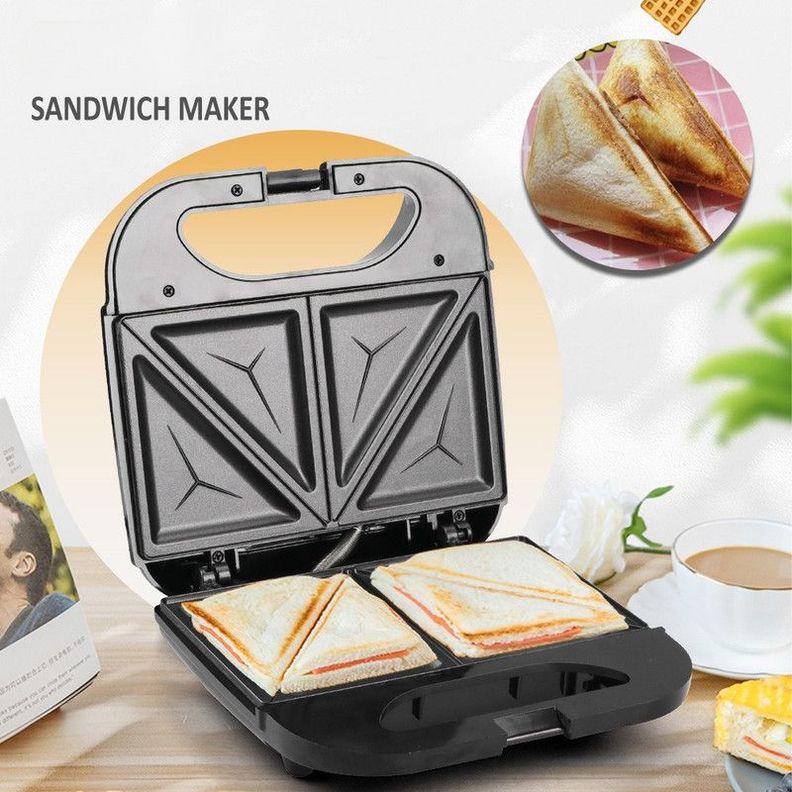Sandwichera Tostadora Antiadherente WB Desayuno Cocina Lau-4