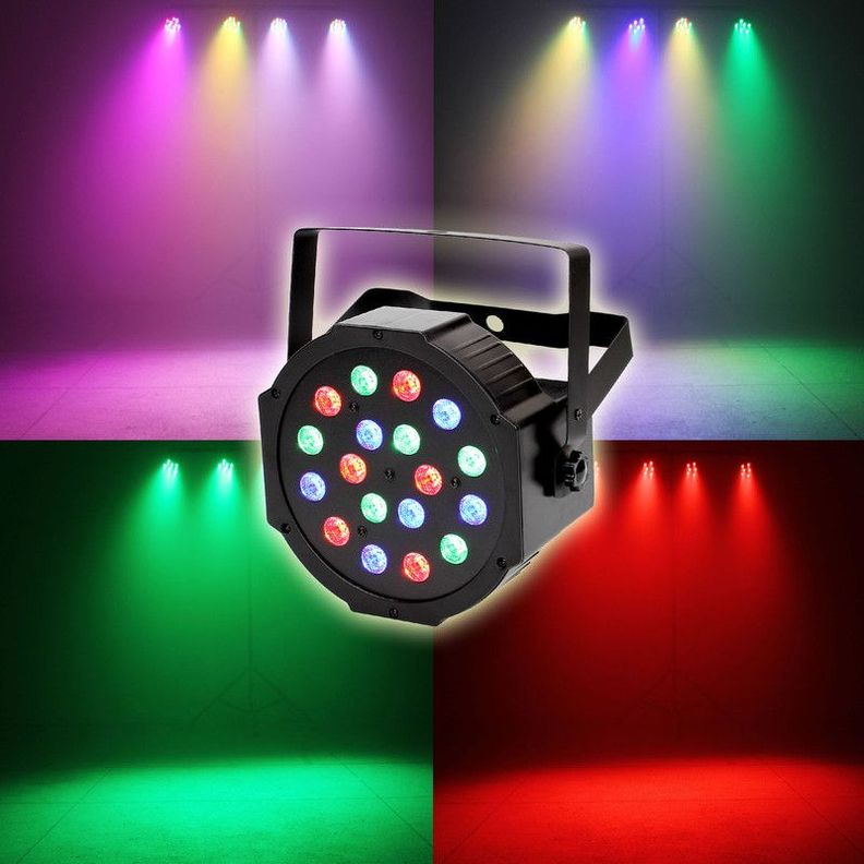 Luces RGB Remoto Iluminación Navidad Fiesta DJ Club Rondon-2