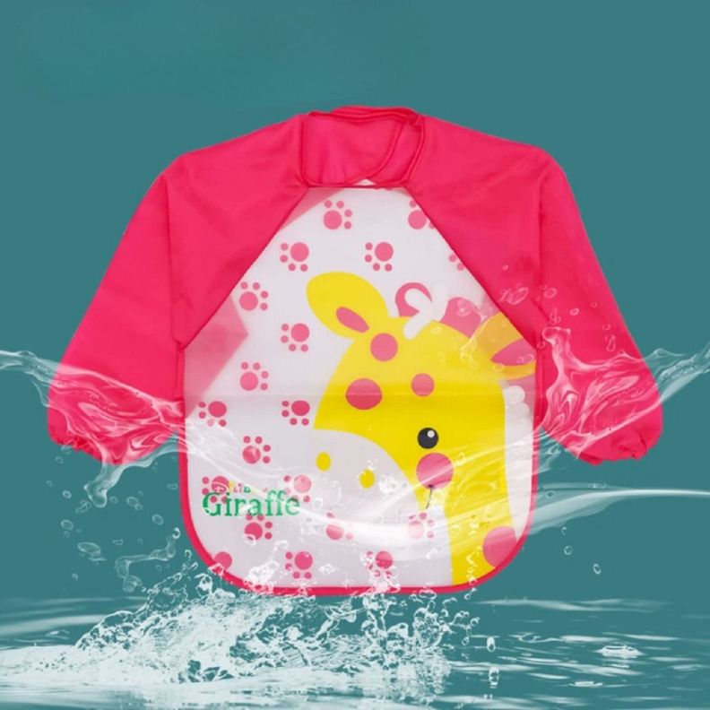 Set de 5 Babero Impermeable Manga Larga Unisex Bebés Jhn-2