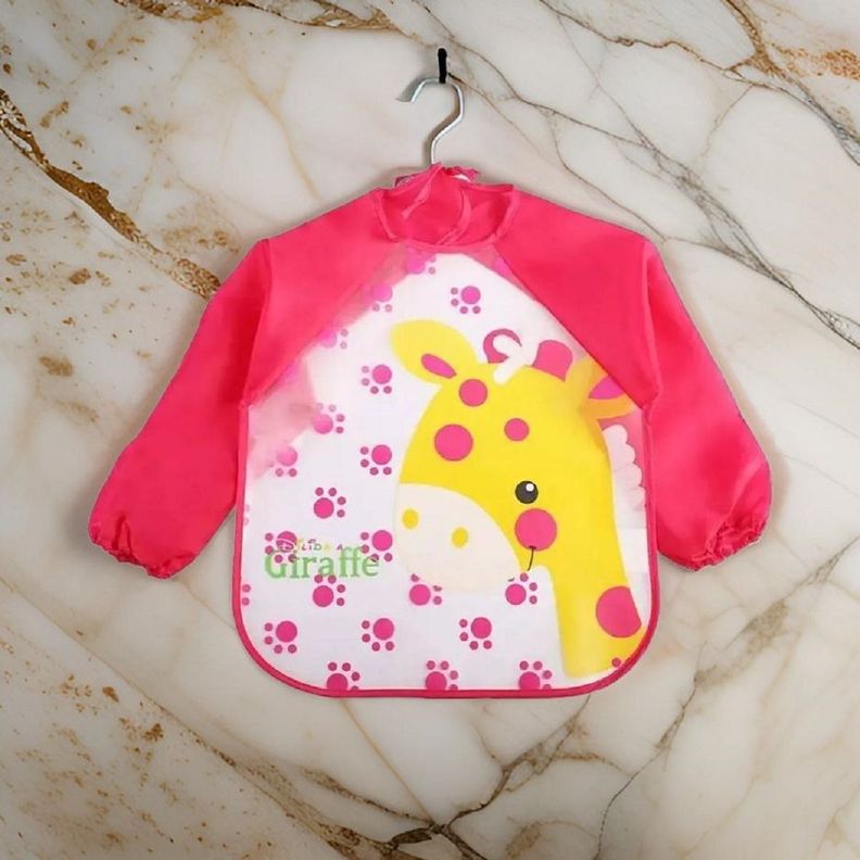Set de 5 Babero Impermeable Manga Larga Unisex Bebés Jhn-3