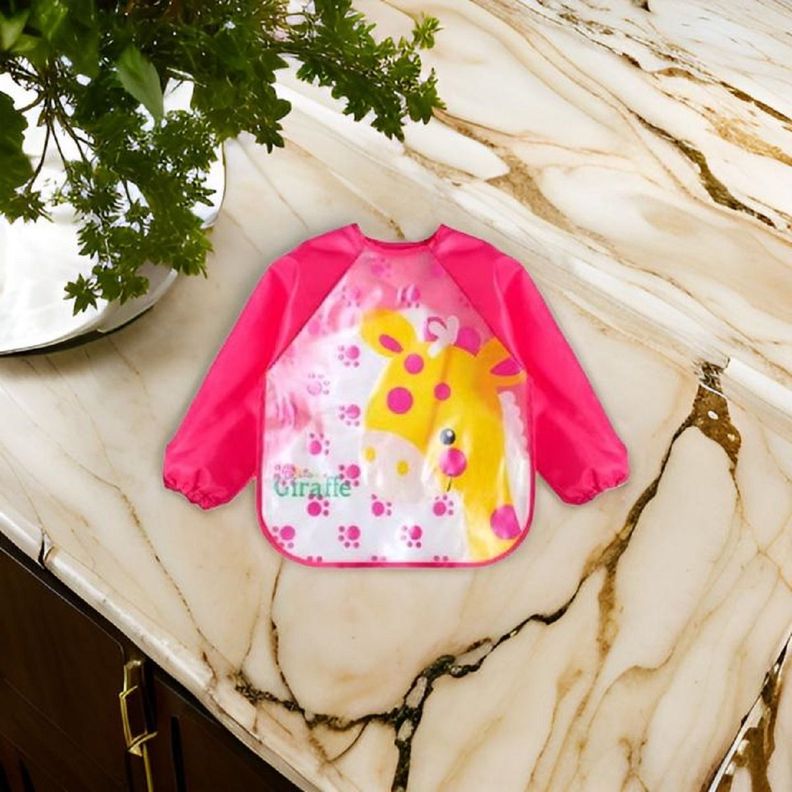 Set de 5 Babero Impermeable Manga Larga Unisex Bebés Jhn-8