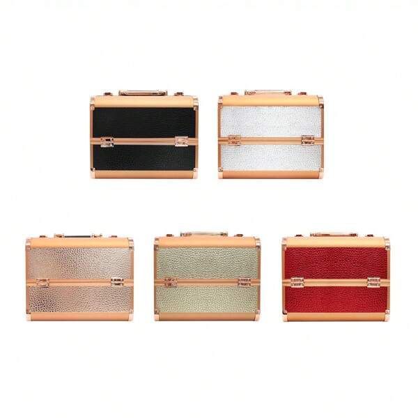 Maletín Maquillaje Estuche Portátil Cosméticos Damas Rondon-1