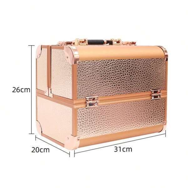 Maletín Maquillaje Estuche Portátil Cosméticos Damas Rondon-3