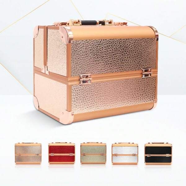 Maletín Maquillaje Estuche Portátil Cosméticos Damas Rondon-7