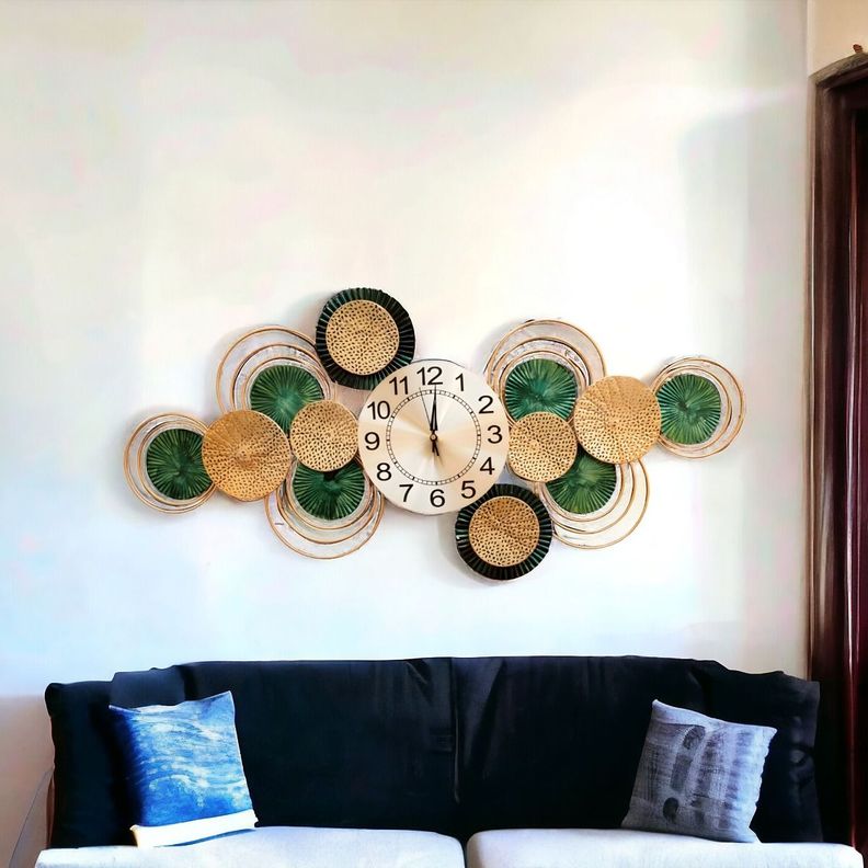 Reloj Pared Moderno Silencioso Decorativo Grande Jhn-1