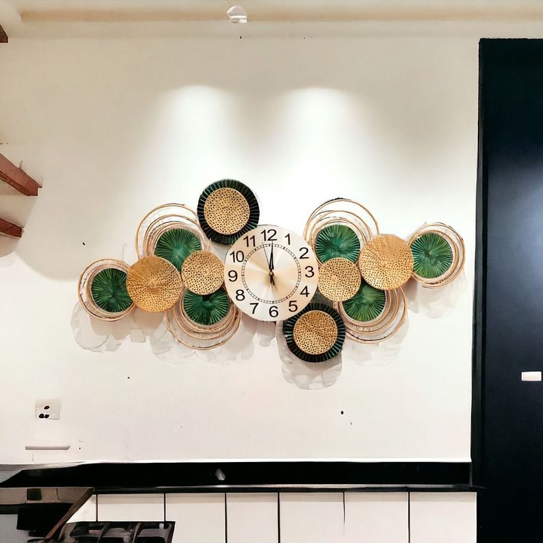 Reloj Pared Moderno Silencioso Decorativo Grande Jhn-2