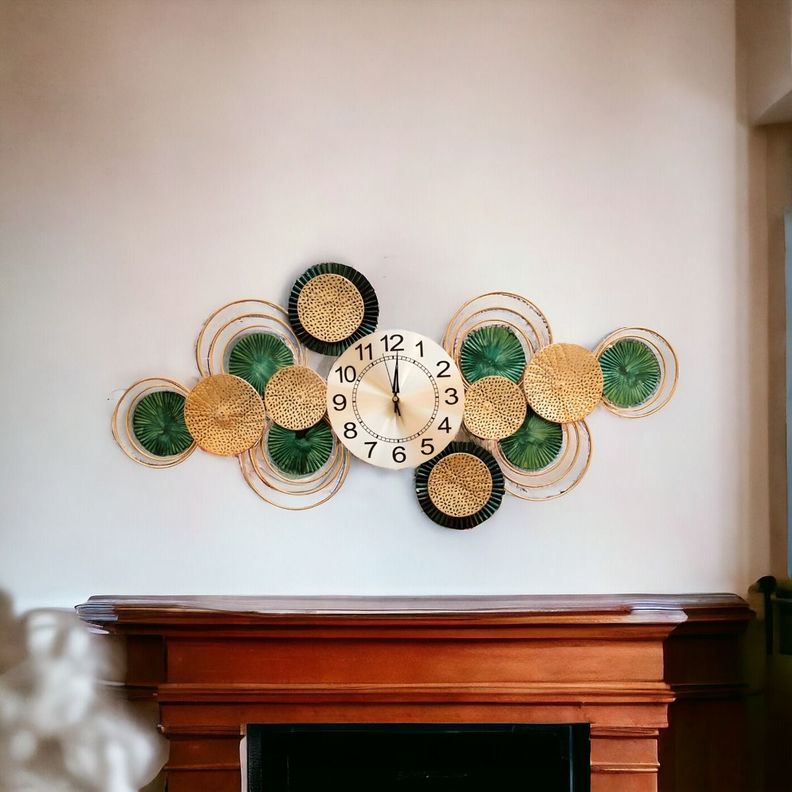 Reloj Pared Moderno Silencioso Decorativo Grande Jhn-3