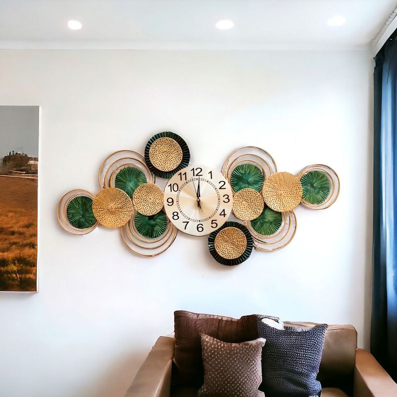 Reloj Pared Moderno Silencioso Decorativo Grande Jhn-4