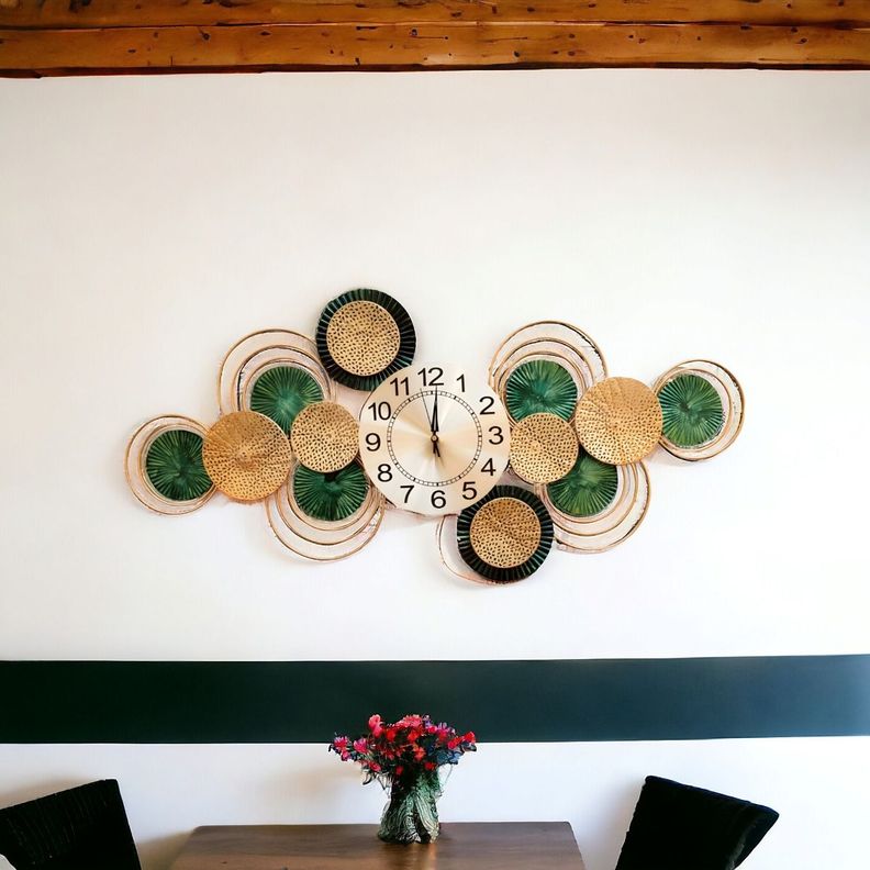 Reloj Pared Moderno Silencioso Decorativo Grande Jhn-6