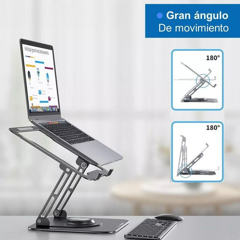 Soporte Base Notebook Ajustable Giratorio 360 Laptop  Jer-6