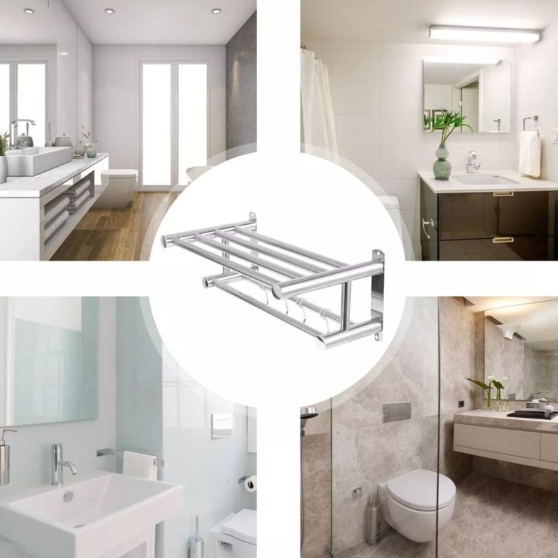 Estante Organizador Baño Multiuso Acero Inoxidable Hogar-2