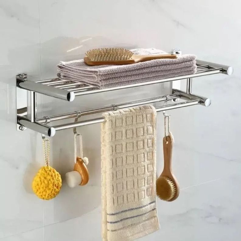 Estante Organizador Baño Multiuso Acero Inoxidable Hogar-3