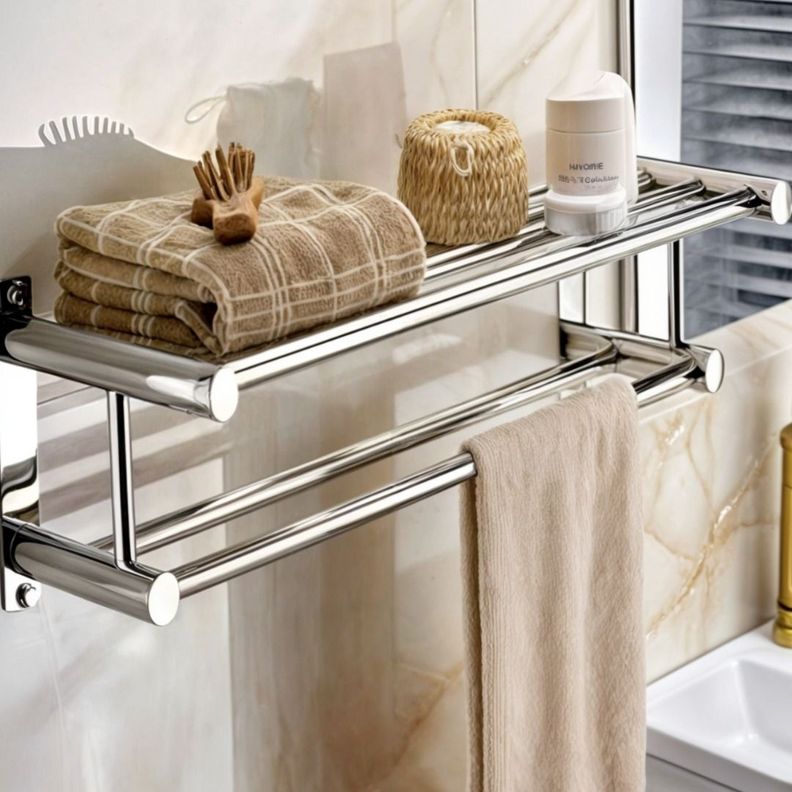 Estante Organizador Baño Multiuso Acero Inoxidable Hogar-8