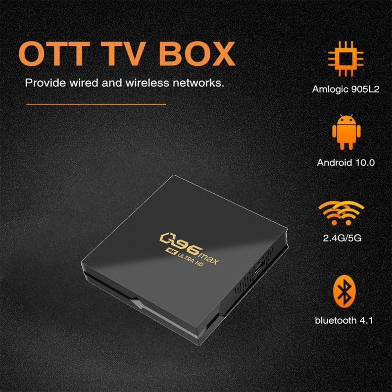 Sintonizador Android Pantalla TV Box 4K Ultra HD Lau-4