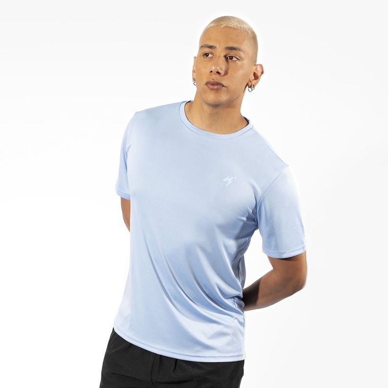 Camiseta Deportiva Active Korde Hombre Celeste-0