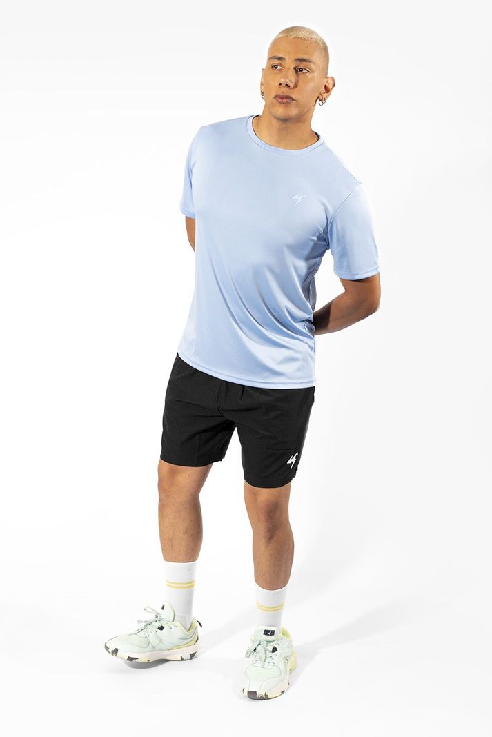 Camiseta Deportiva Active Korde Hombre Celeste-1