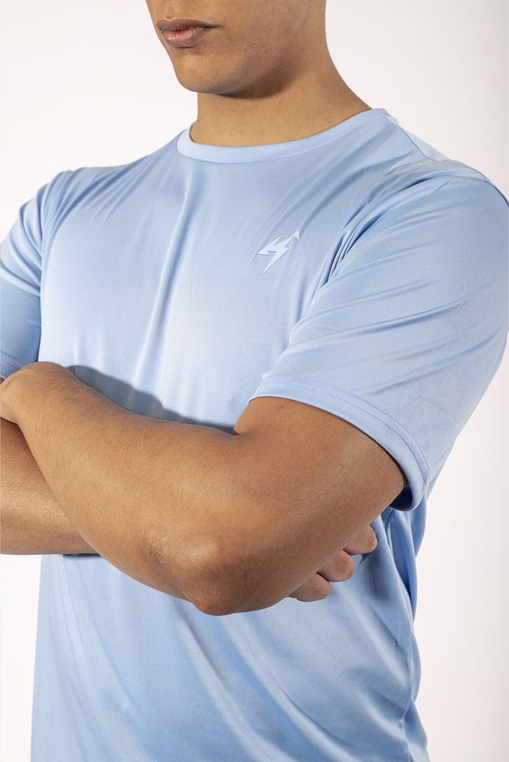 Camiseta Deportiva Active Korde Hombre Celeste-2