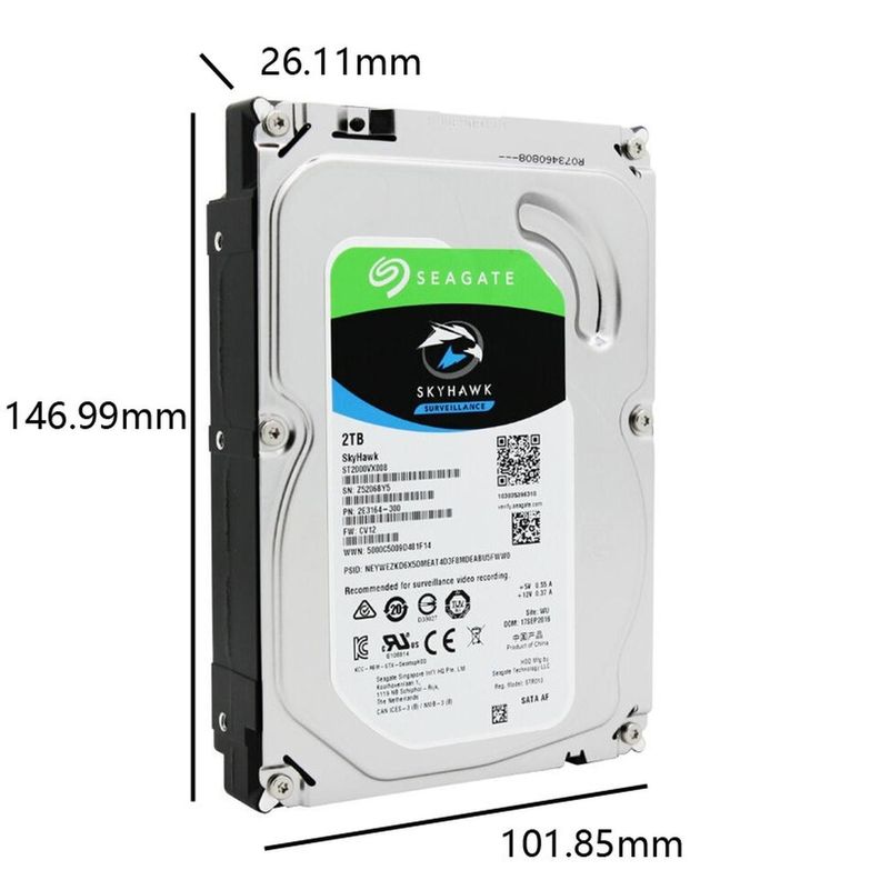 Disco Duro de vigilancia Skyhawk 2TB-2