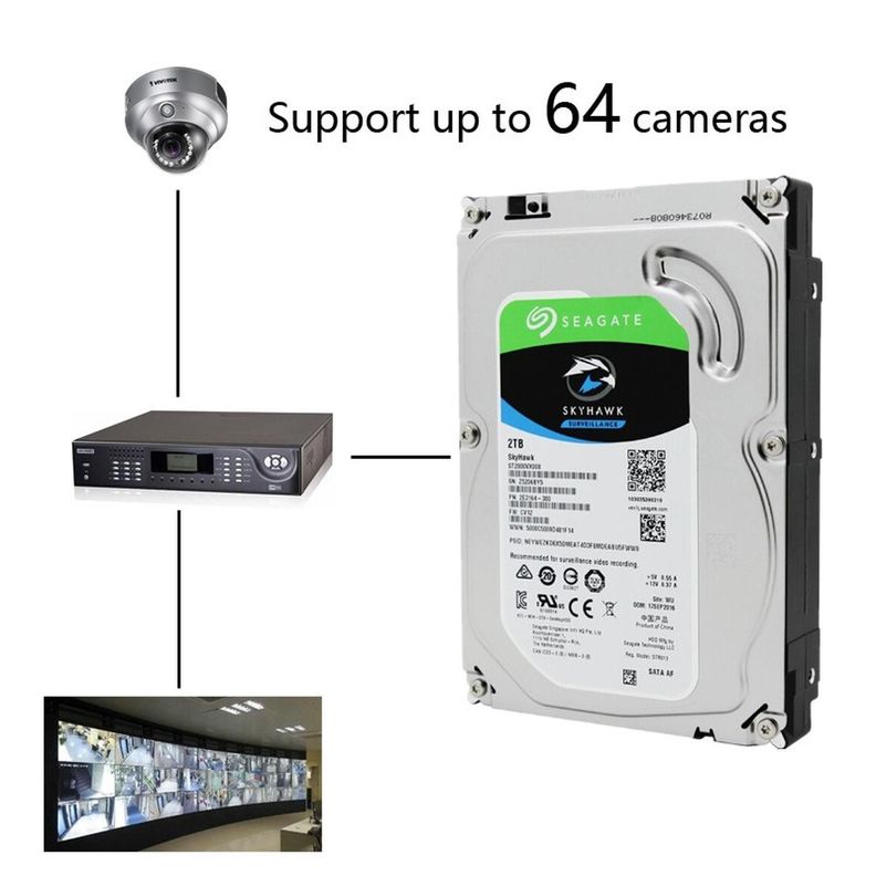Disco Duro de vigilancia Skyhawk 2TB-3