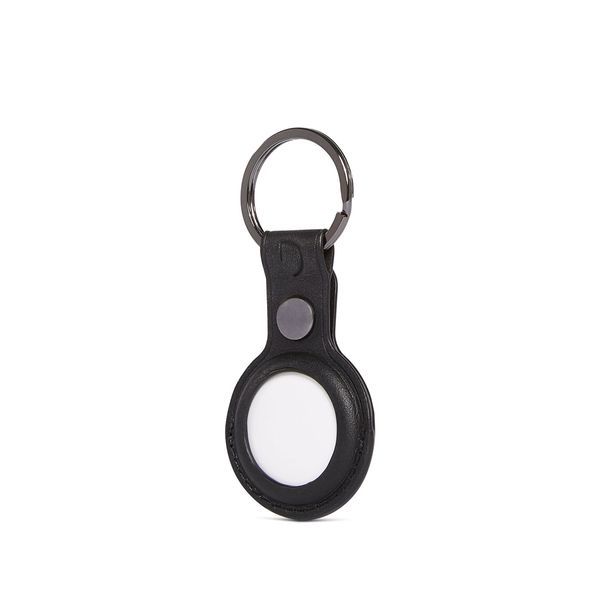 Llavero de cuero para AirTag - Negro-2