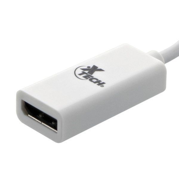 Adaptador USB Tipo-C macho a DisplayPort hembra Xtech-1