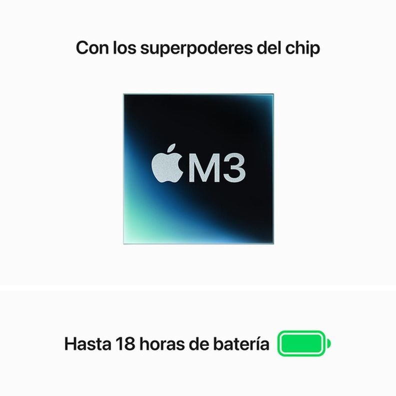 Apple MacBook Air 13" M3 8GB RAM 256GB SSD Gris Espacial-3