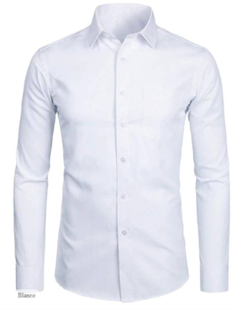 Camisa de Vestir Formal Manga Larga-0