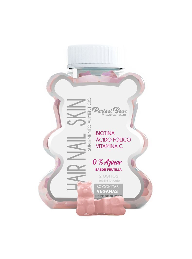  Vitaminas Hair nail skin para el cabello 1 mes 0 % Azucar-0