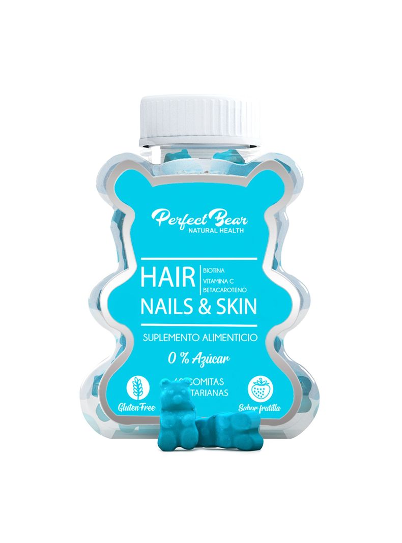Biotina Vitaminas Para Cabello, Uñas Y Piel Gomitas-0