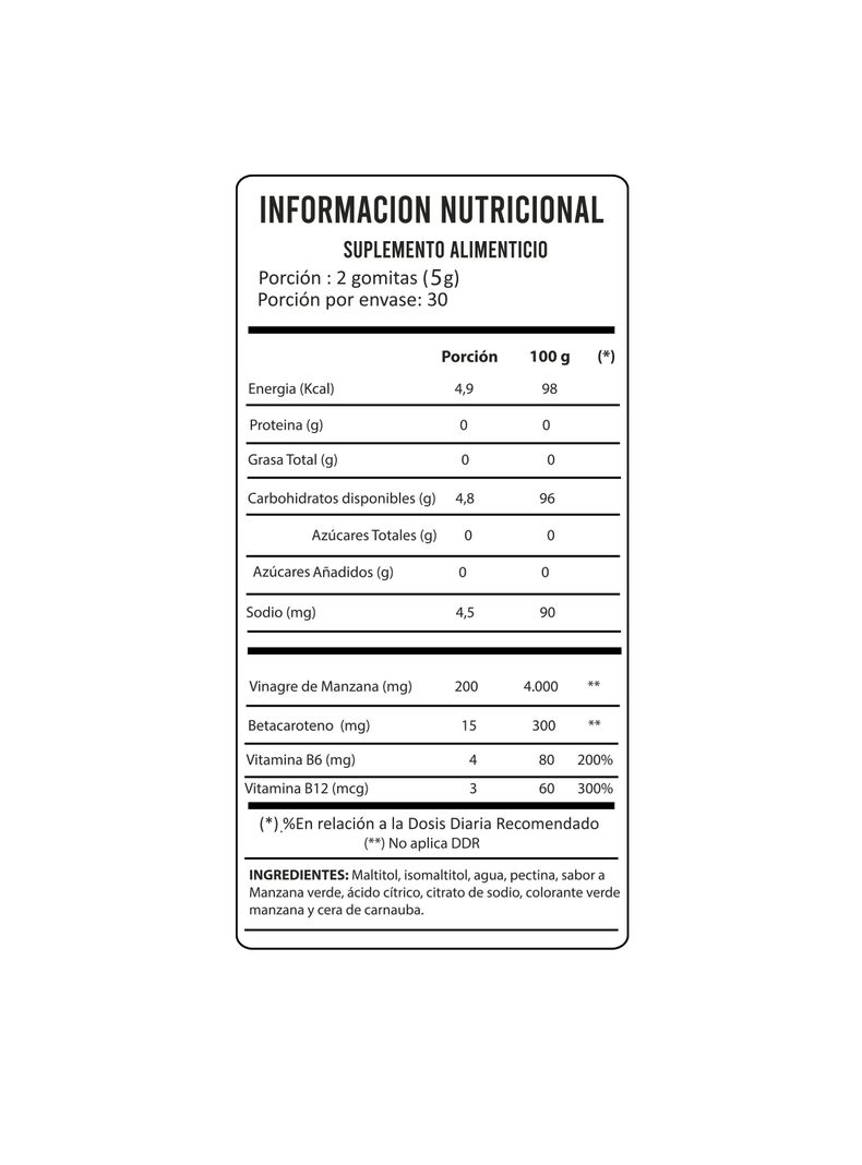 Hair nail skin Biotina + Vinagre de Manzana Detox-2