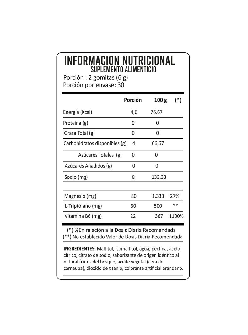 Hair Nail Skin Biotina + L-triptófano  Sleep Well-2