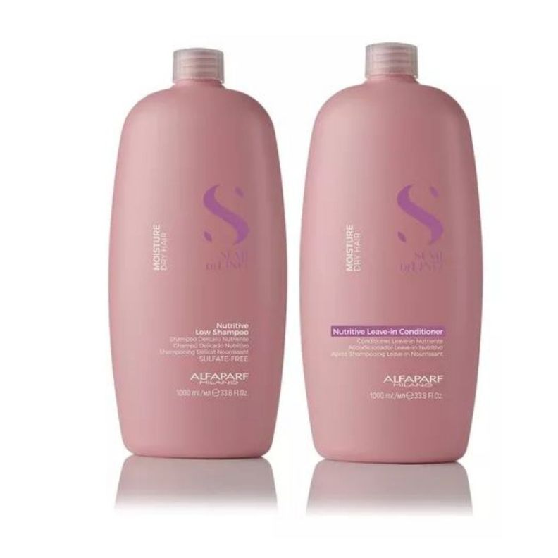 Pack Shampoo Y Acondicionador Nutrición Semi Di Lino Alfaparf 1 Lt-0