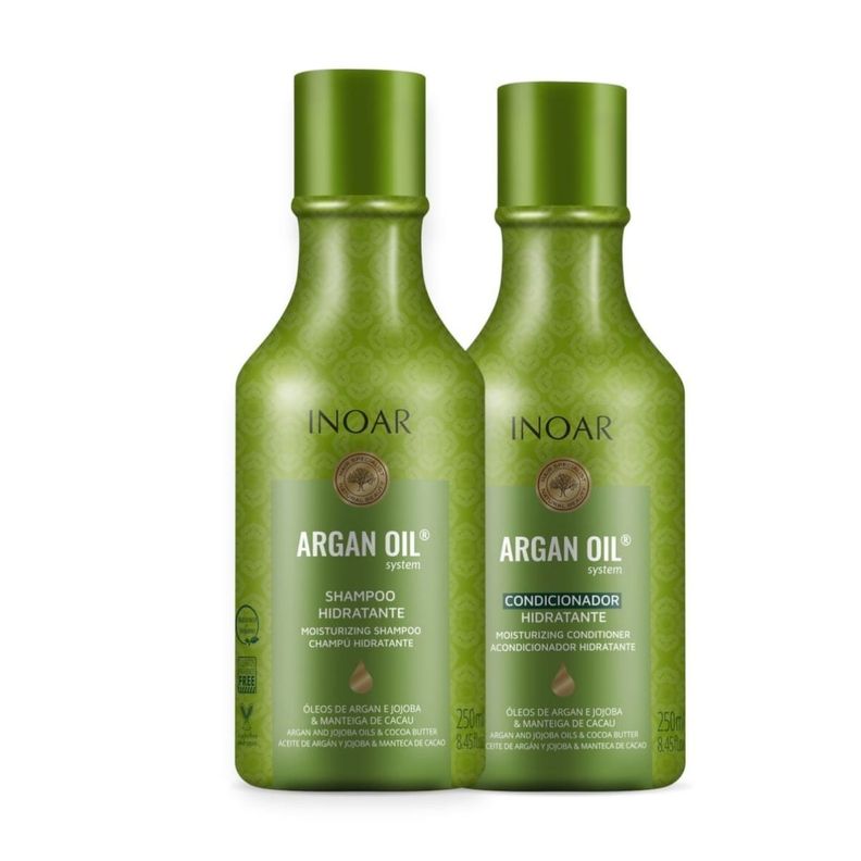 Kit Duo Shampoo Y Acondicionador Argan Oil Inoar 250ml-1