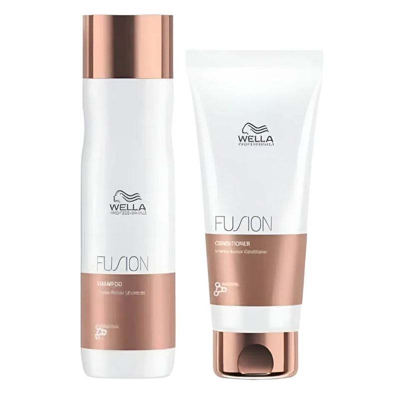 Set Wella Fusion Shampoo 250 Ml Y Acondicionador 200 Ml