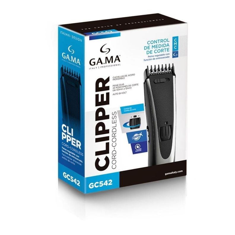 Corta Pelo Clipper Gama Gc542 Color Negro-2